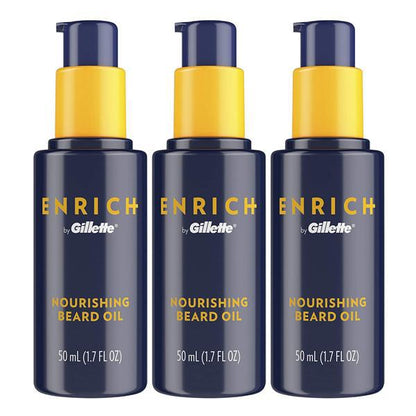 Enrich by Gillette Nourishing Beard Oil 50 ml - 3 Pack