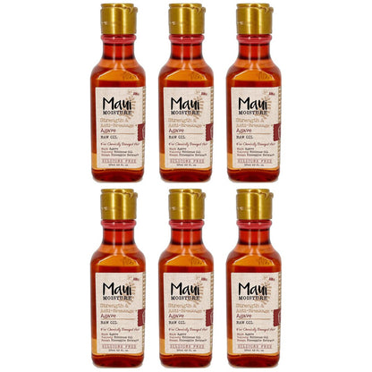 Maui Moisture Strength & Anti-Breakage + Agave Raw Oil, 4.2 oz - 3 or 6 Pack