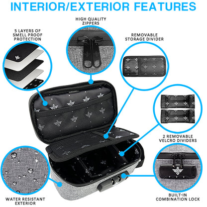 Erozul Genesis v2 Medium Smell Proof Case With Combination Lock