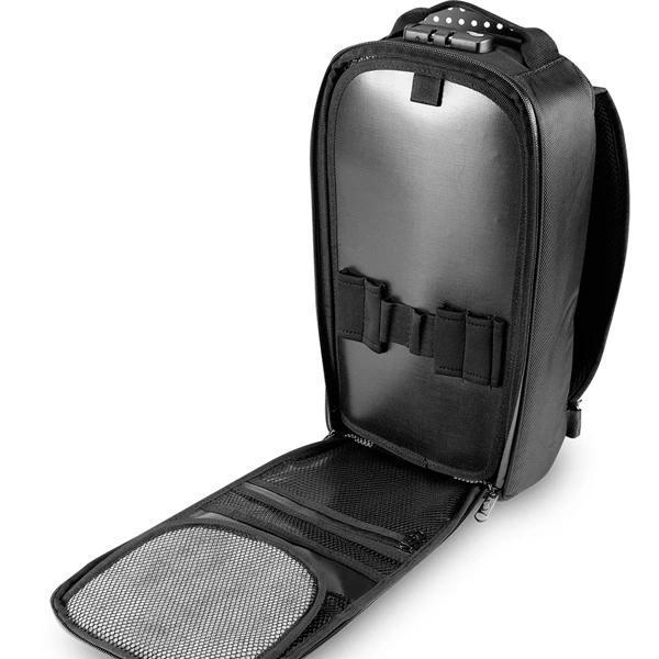 Skunk RIG PACK BackPack Smell Proof Odor Proof Bag with Combo Lock-Skunk-Black-Deal Society